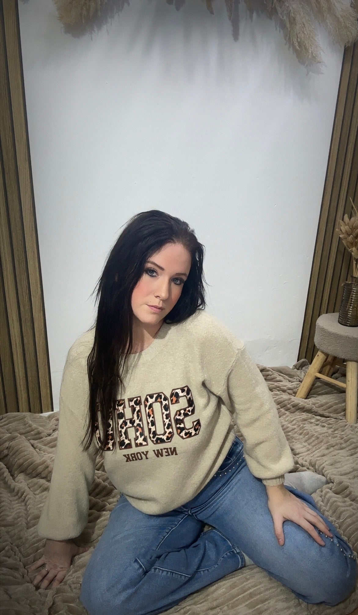 Pull Soho beige 🐆