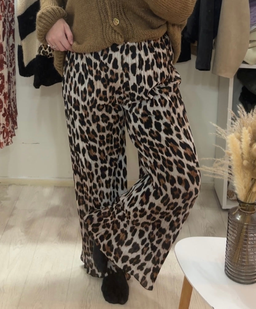 Pantalon plissé léopard 🐆