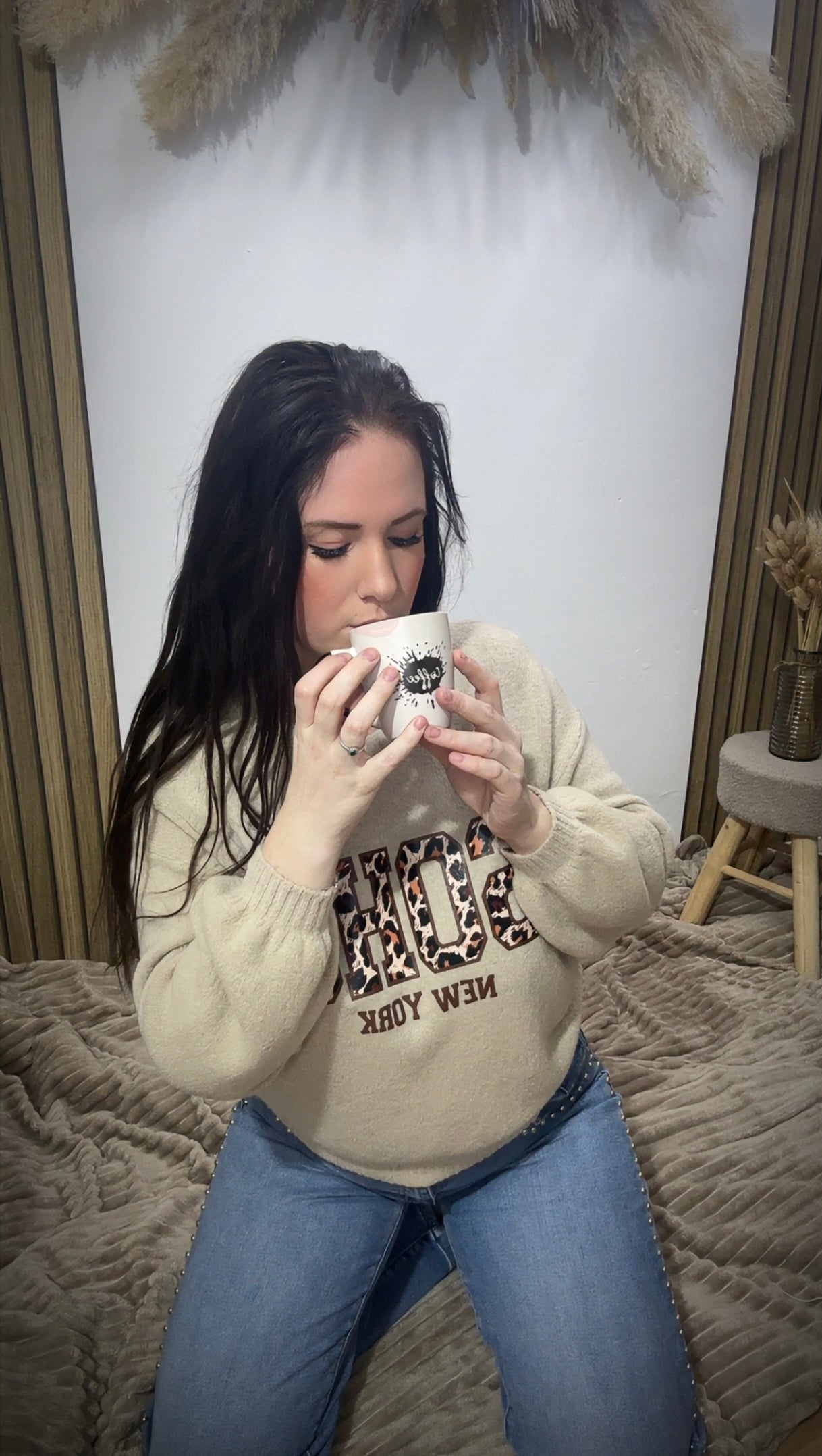 Pull Soho beige 🐆