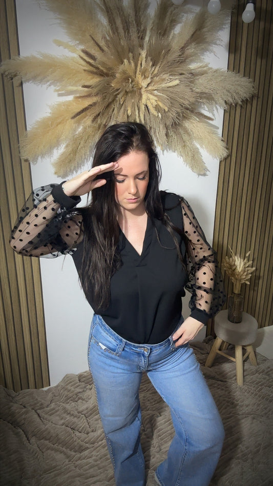 Chemise pois noir 🖤