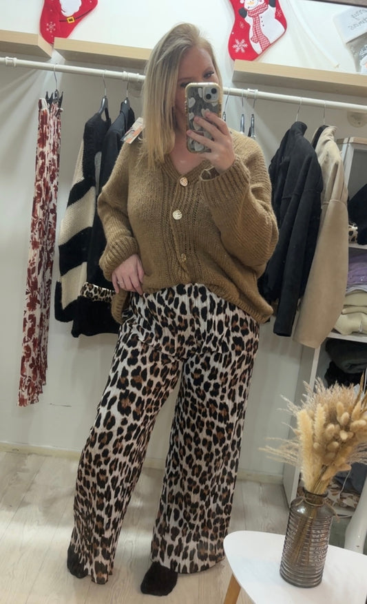 Pantalon plissé léopard 🐆